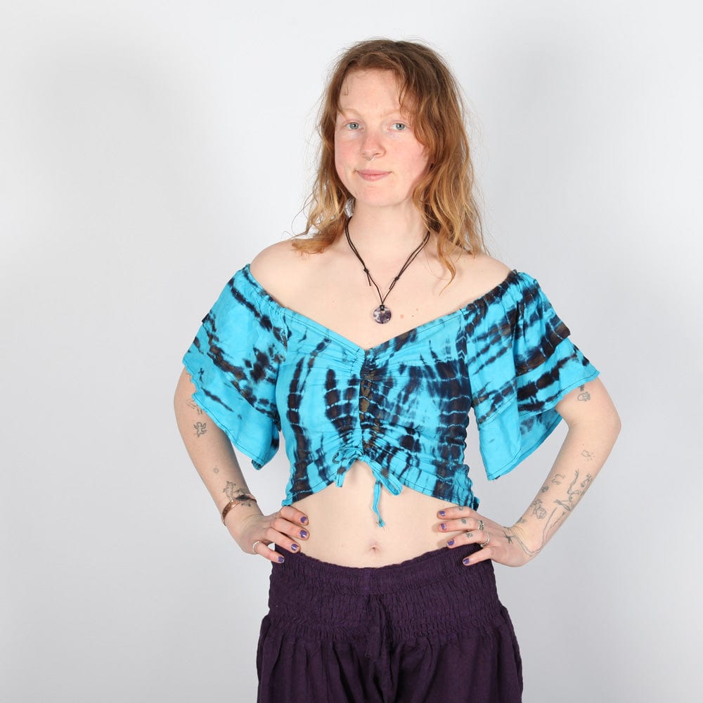 Tie Dye Off The Shoulder Bardot Top