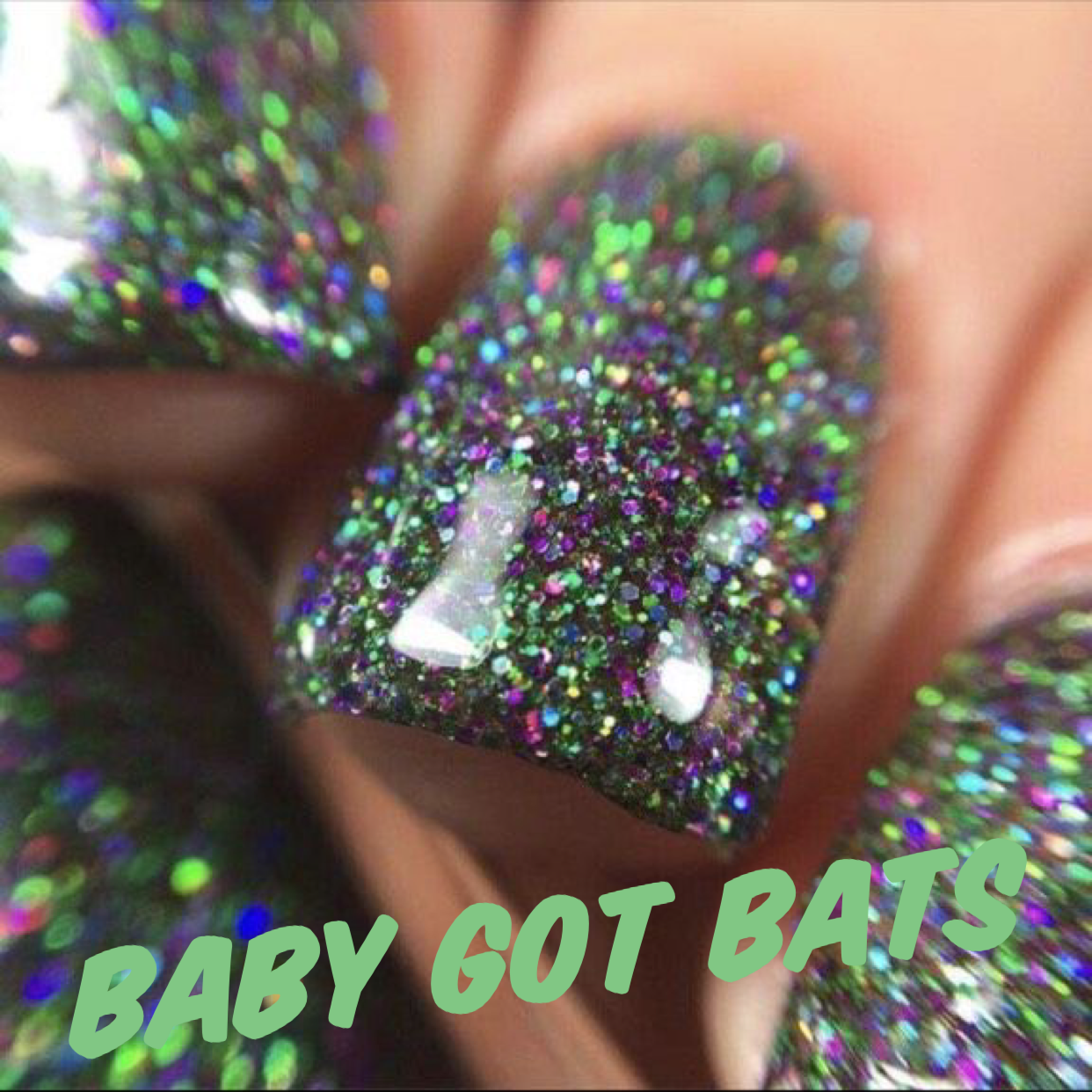 Radioactive Unicorn Baby Got Bats Nail Polish