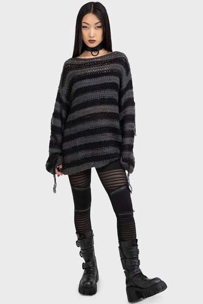 Killstar Clara’s Trap High Waisted Mesh Panel Leggings