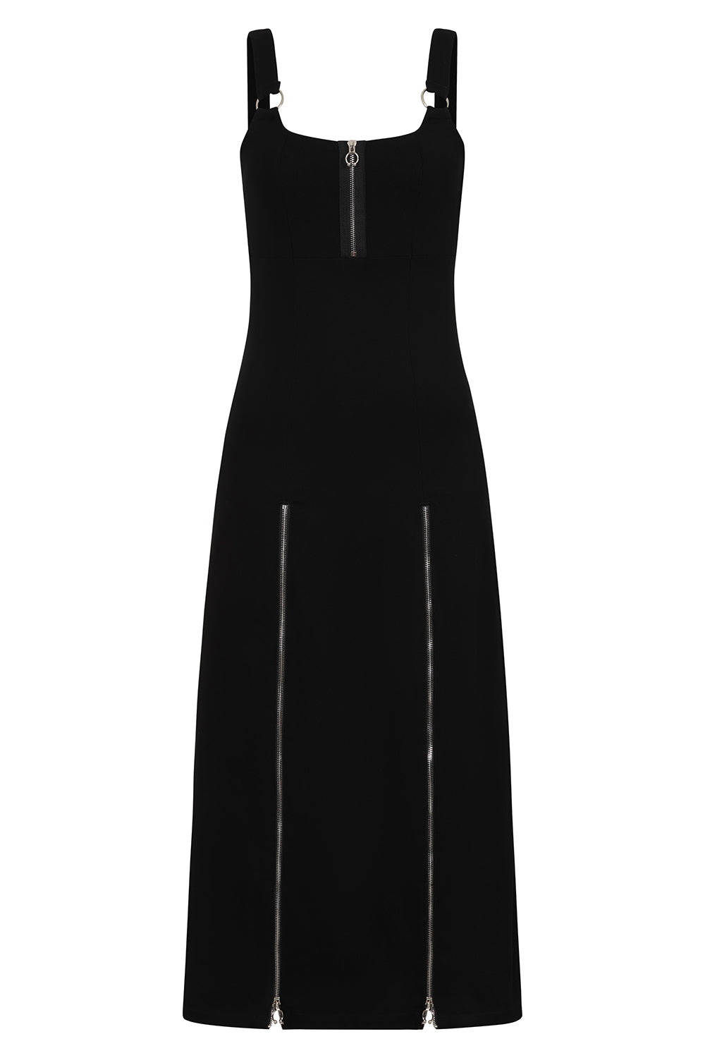 Banned Apparel Malvolia Zipped Midi Dress