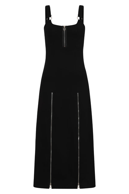 Banned Apparel Malvolia Zipped Midi Dress