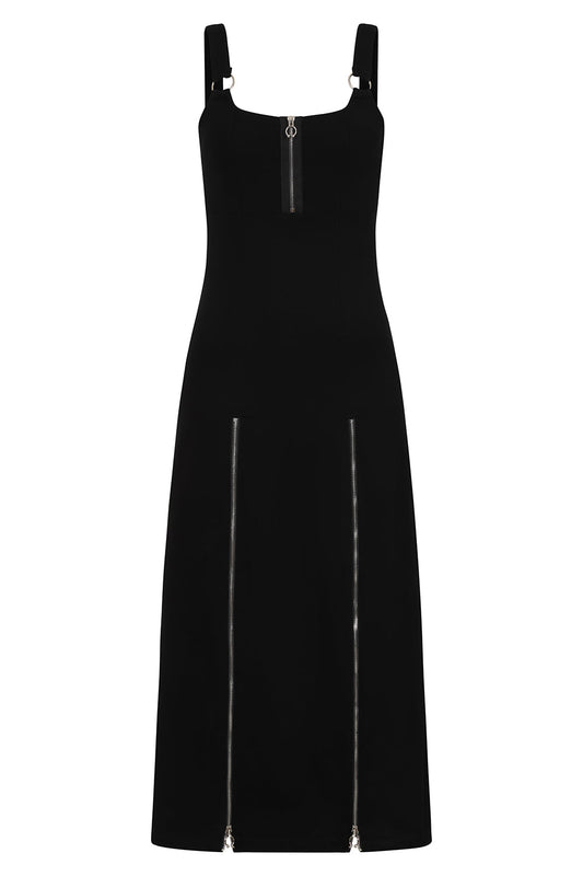 Banned Apparel Malvolia Zipped Midi Dress