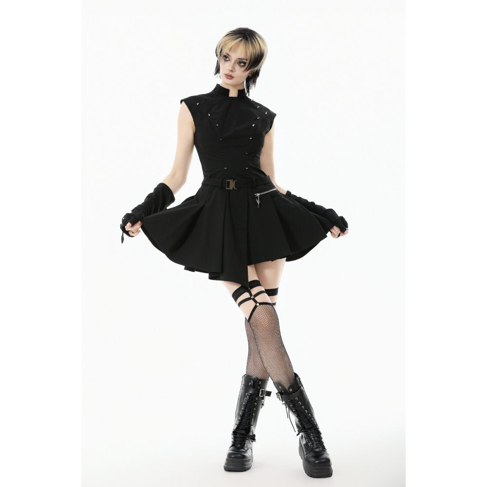 Dark in Love Cassia Buckled Pleated Dress