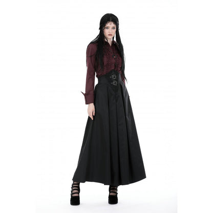 Dark In Love Women's Elegant Delora High Waist Maxi Skirt