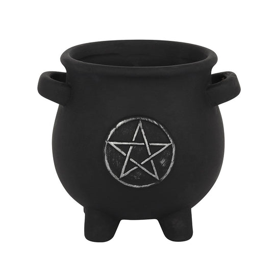 Gothic Gifts Pentacle Cauldron Plant Pot