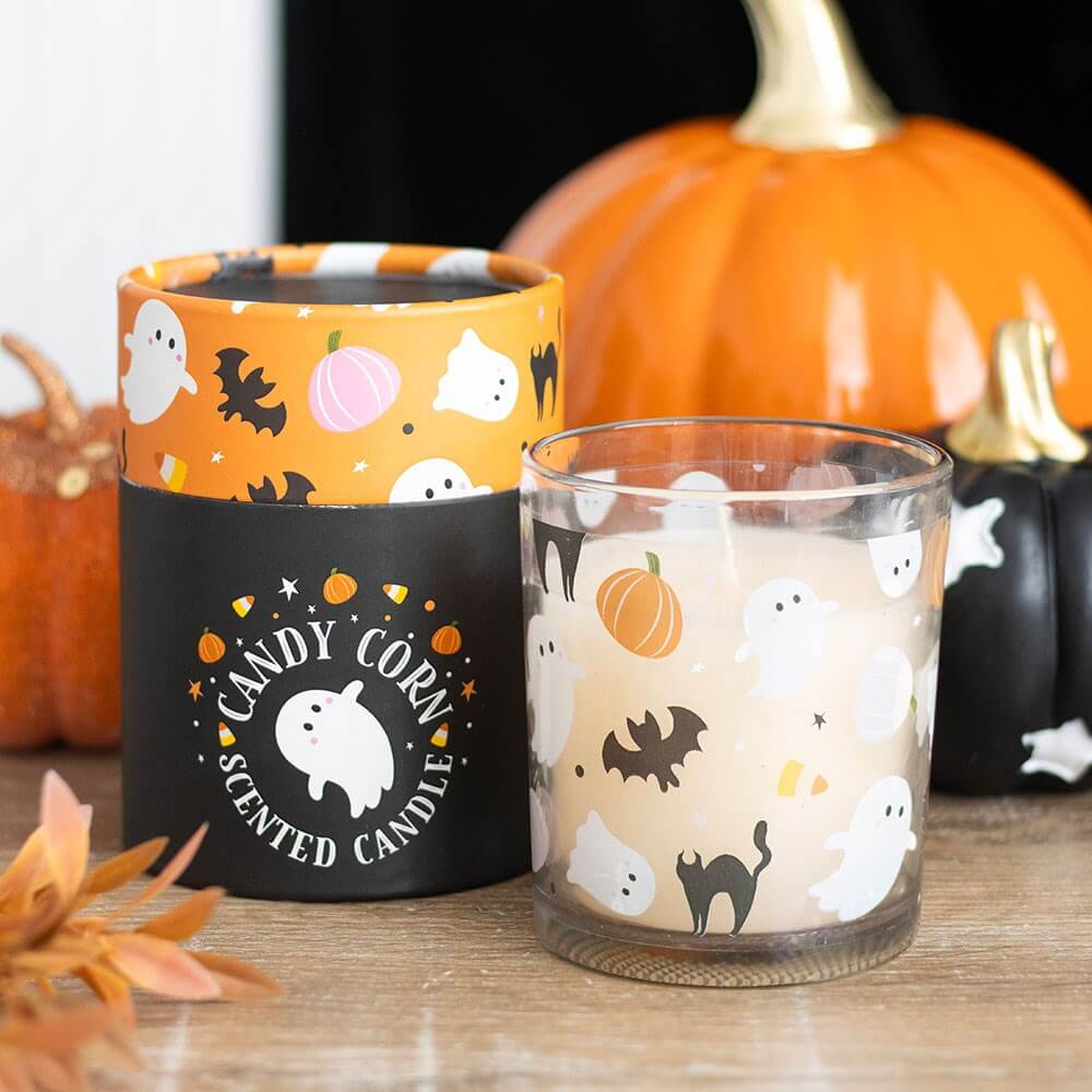 Gothic Gifts Sweet and Spooky Candy Corn Candle