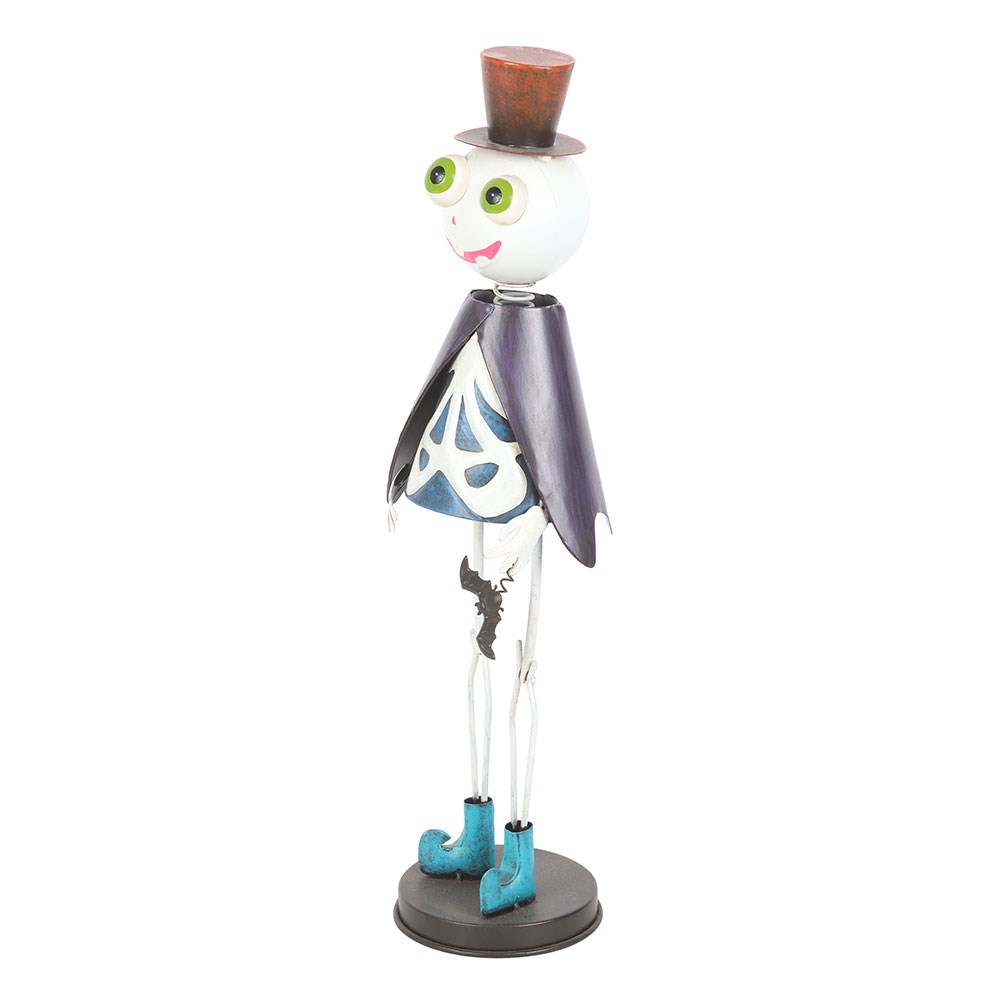 Gothic Gifts Top Hat Metal Skeleton Ornament