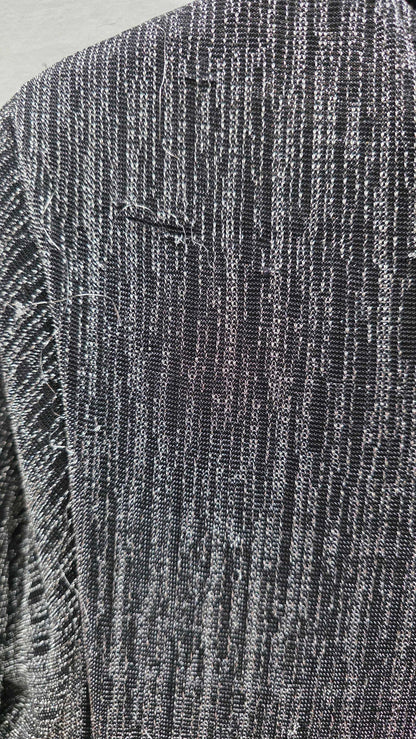 Ro & Zo - Silver Sparkle Jersey Midi Dress Size: Uk 12