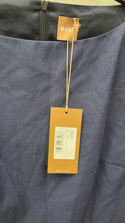 Boss Blue Dokos Wool Blend Dress Size: Uk 10