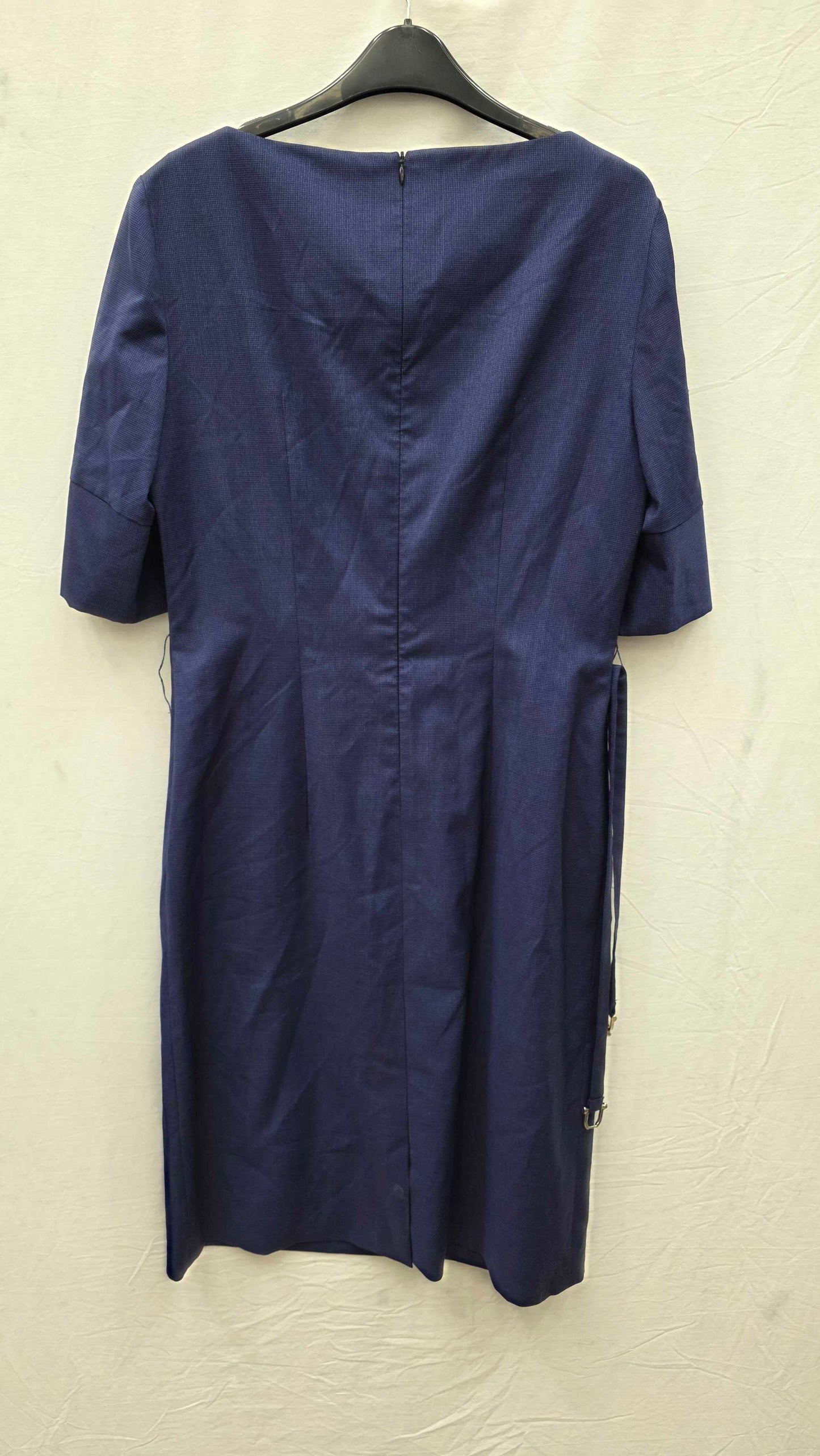 Boss Blue Dokos Wool Blend Dress Size: Uk 10