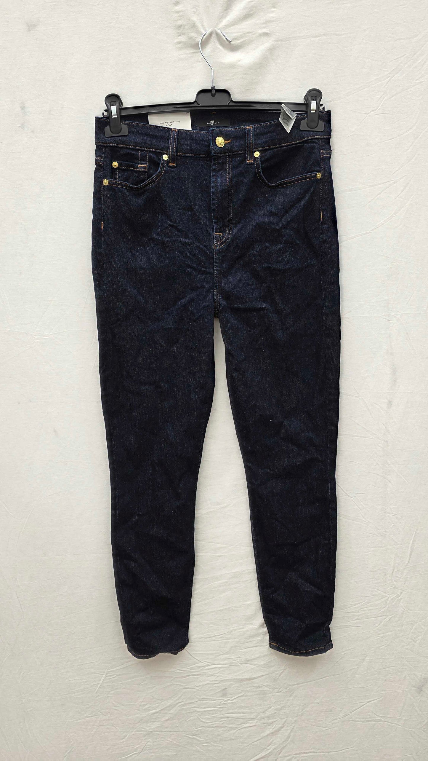 7 For All Mankind - Dark Indigo Aubrey Slim Jeans Size: 30