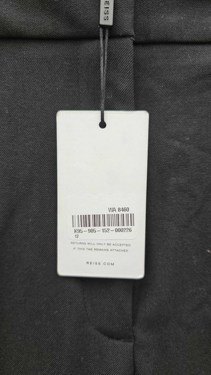 Reiss - Black Jess Slim Leg Trousers Size: Uk 12