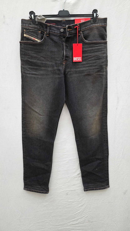 Diesel Washed Black 2005 D-fining Straight Stretch Jeans Size: 34X30