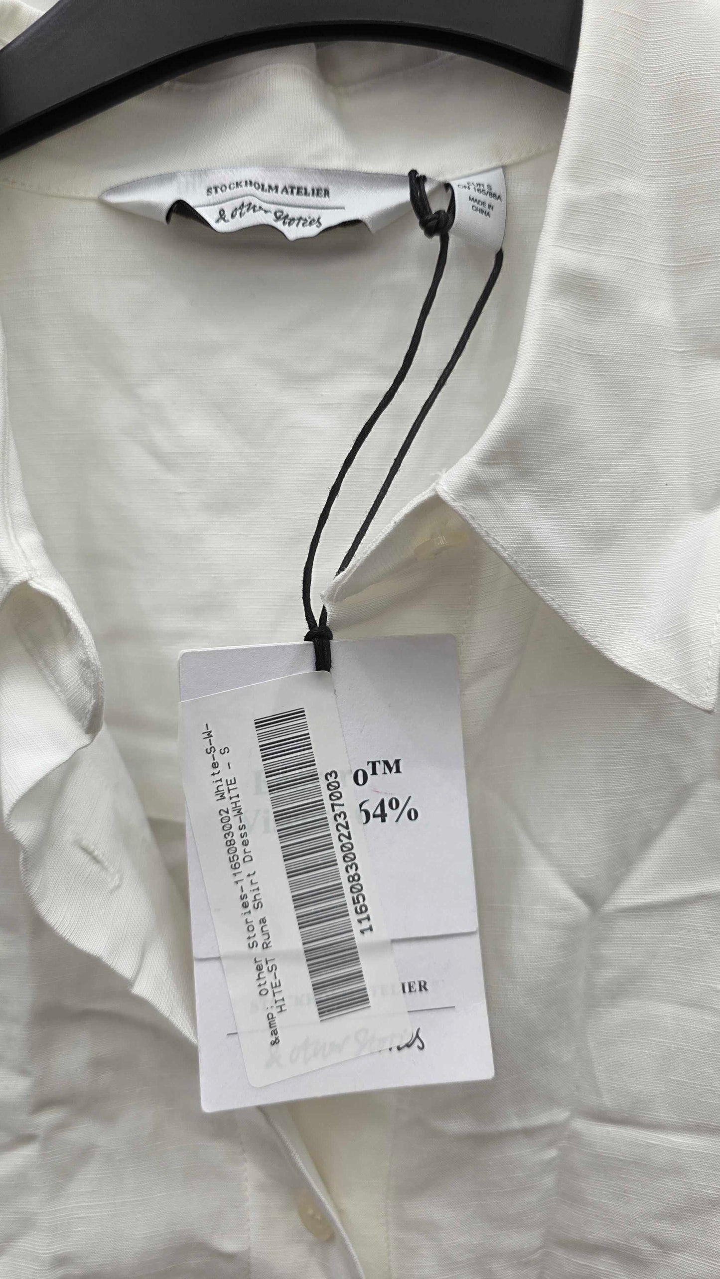 & Other Stories - Ivory Midi Shirt Dress Size: Small
