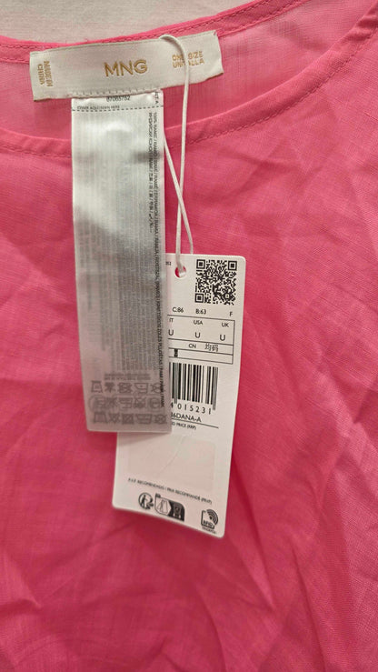 Mango - Baby Pink Poncho Top Size: One Size