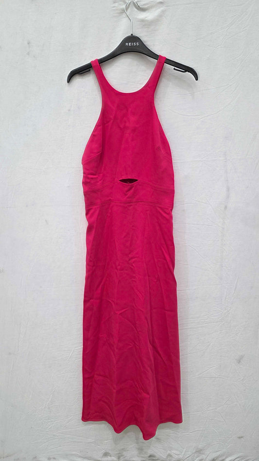 Reiss - Pink Vienna Midi Dress Size: Uk 8