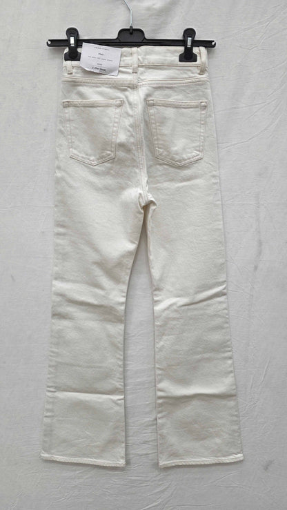 & Other Stories - White High Rise Flared Jeans Size: 24X32