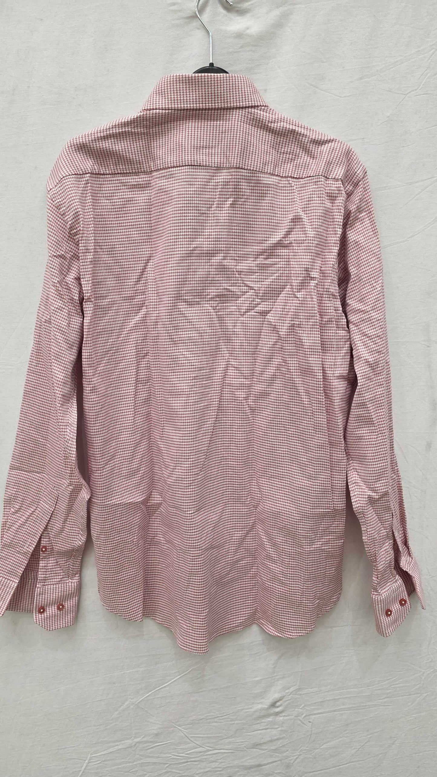 Boss Pink Joe Stretch Cotton Shirt Size: 15.75