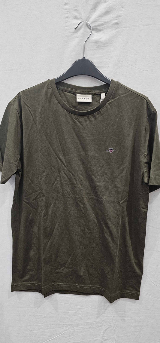 Gant - 2004080 Printed Archive Shield Tshirt - Green Size: S deal !!