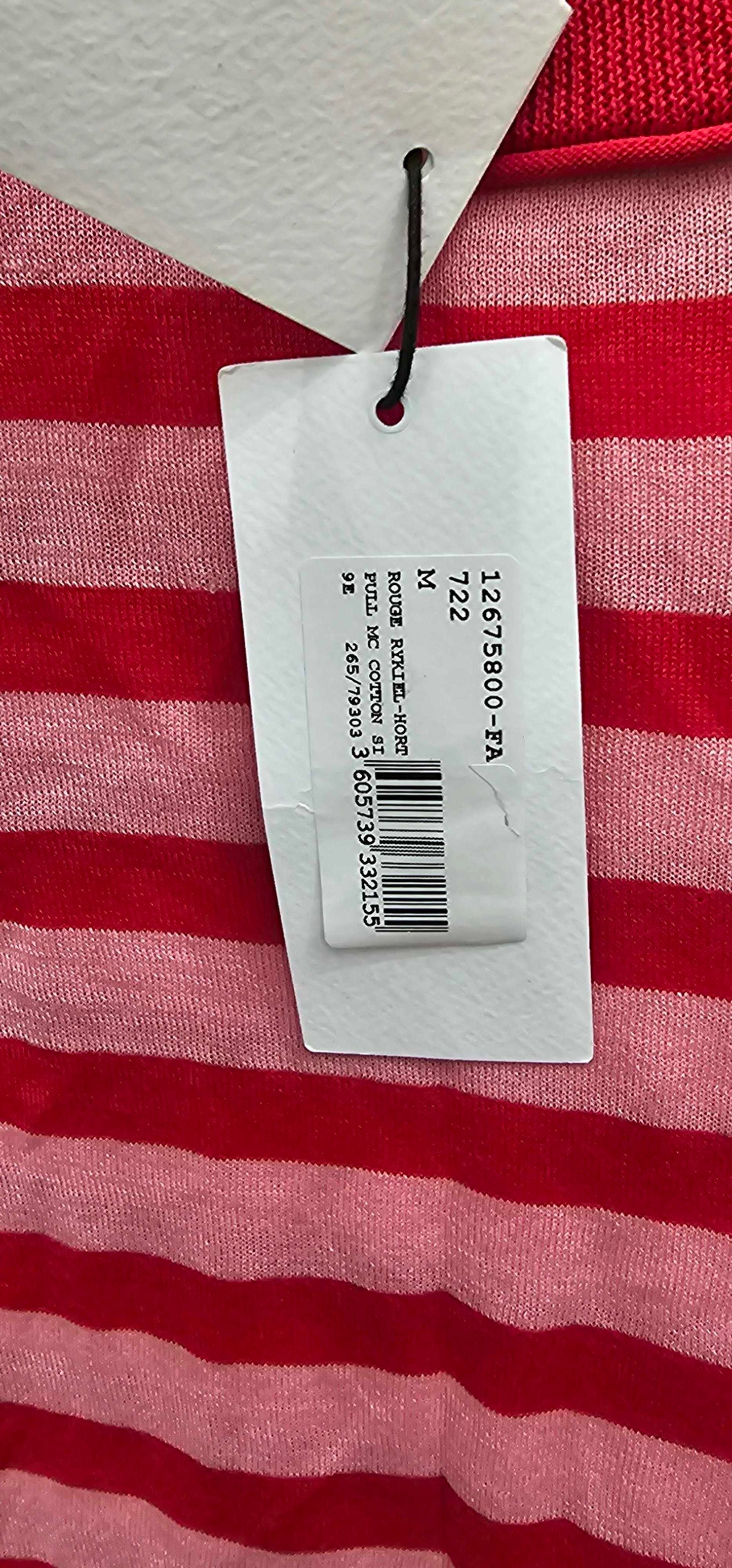 Sonia Rykiel -Red / Pink Striped Top Size: M