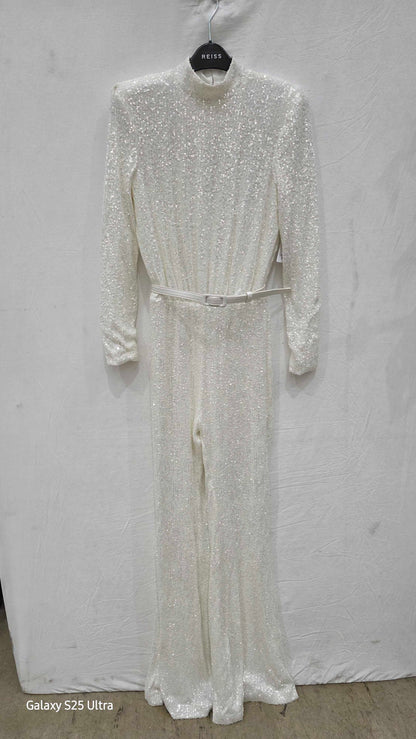 Nadine Merabi-heidi White Jumpsuit Size: Xs