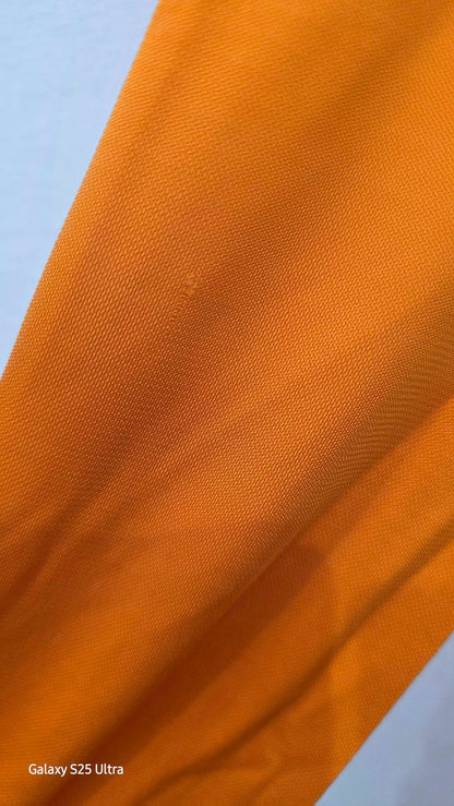 Orange Fitted Ruched Maxi Dress Size: Medium
