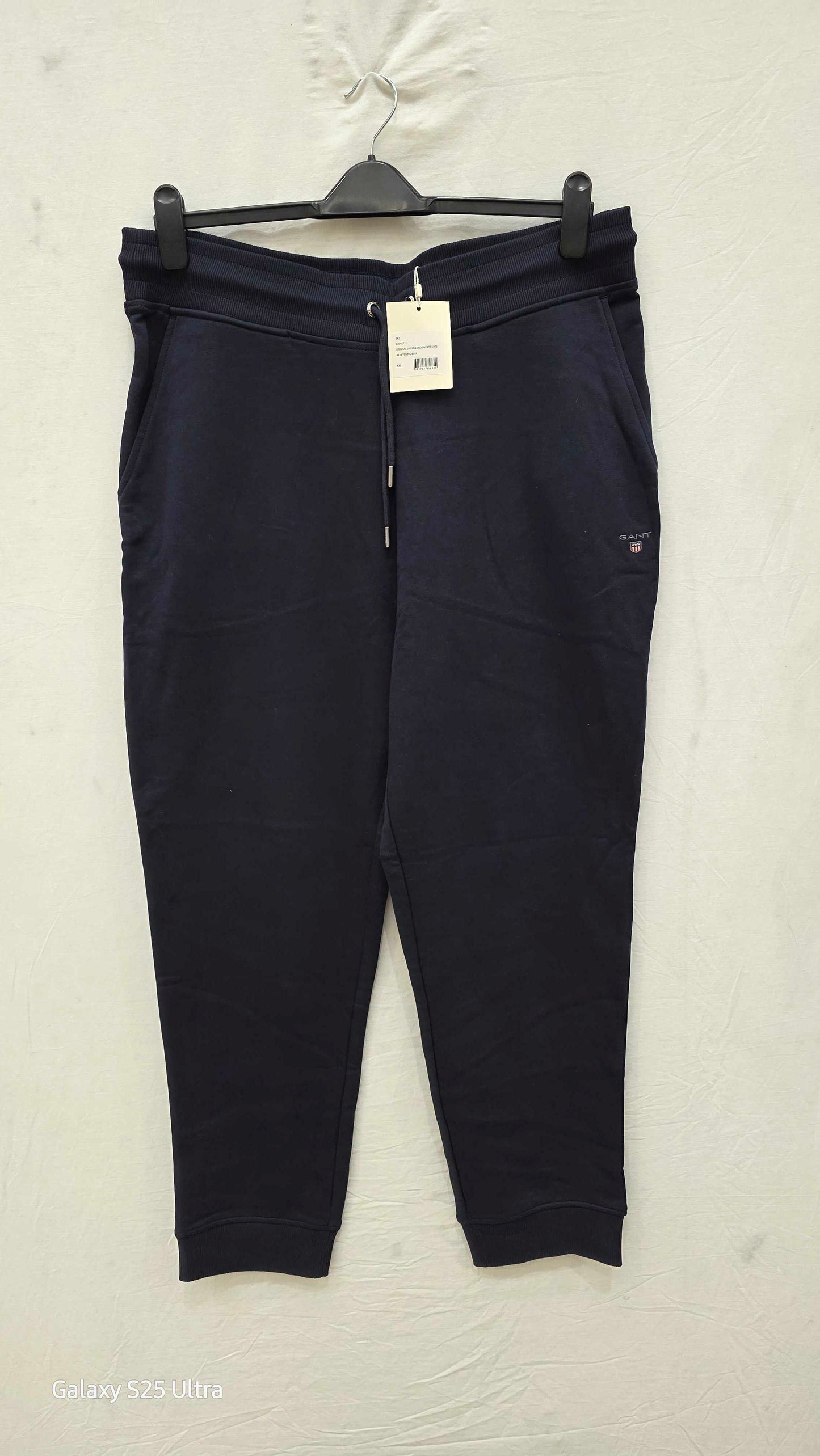 Gant - Navy Original Shield Drawstring Joggers Size: 2Xl