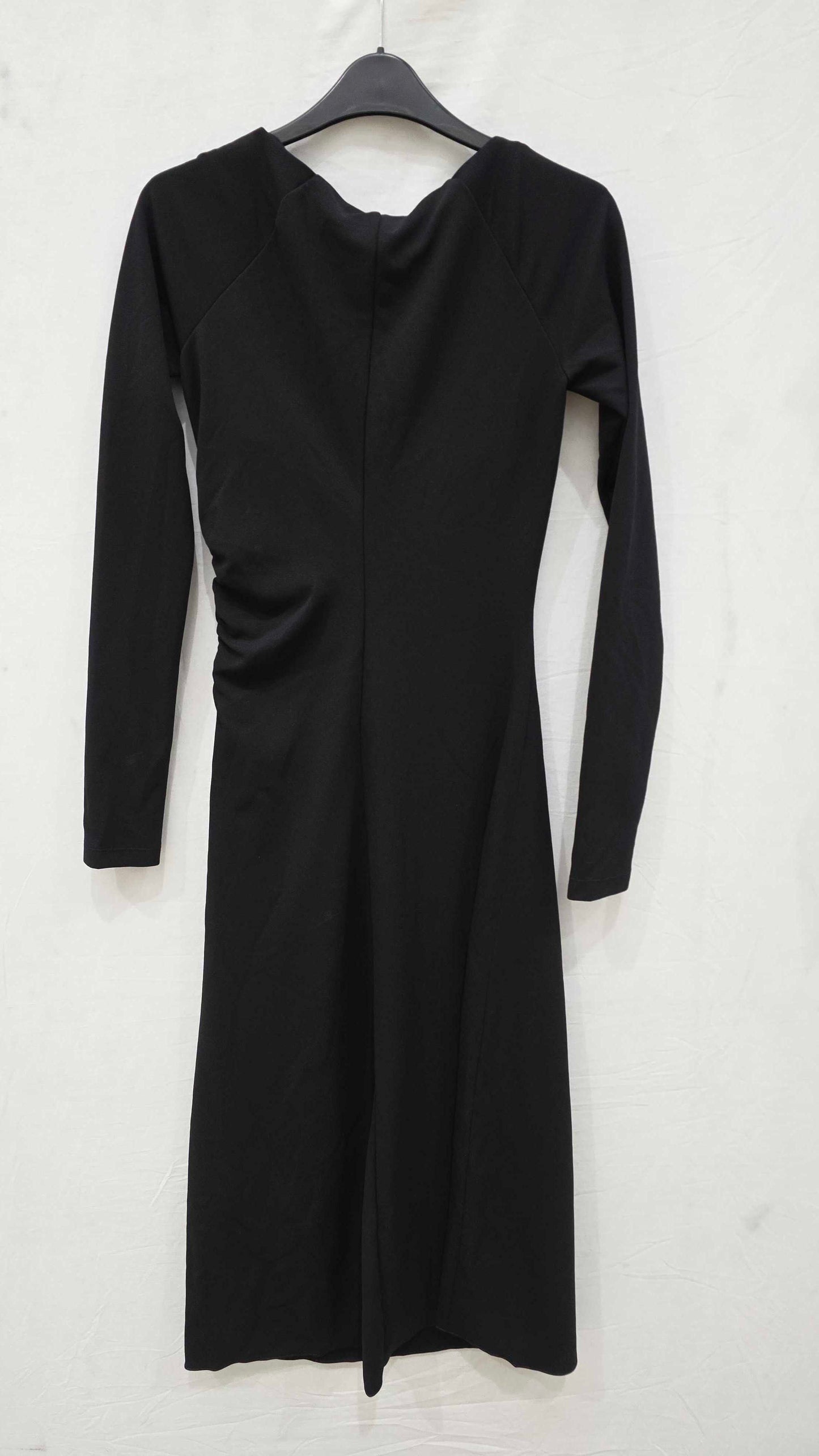 Max&co. Black Boat Neck Maxi Dress Size: Small