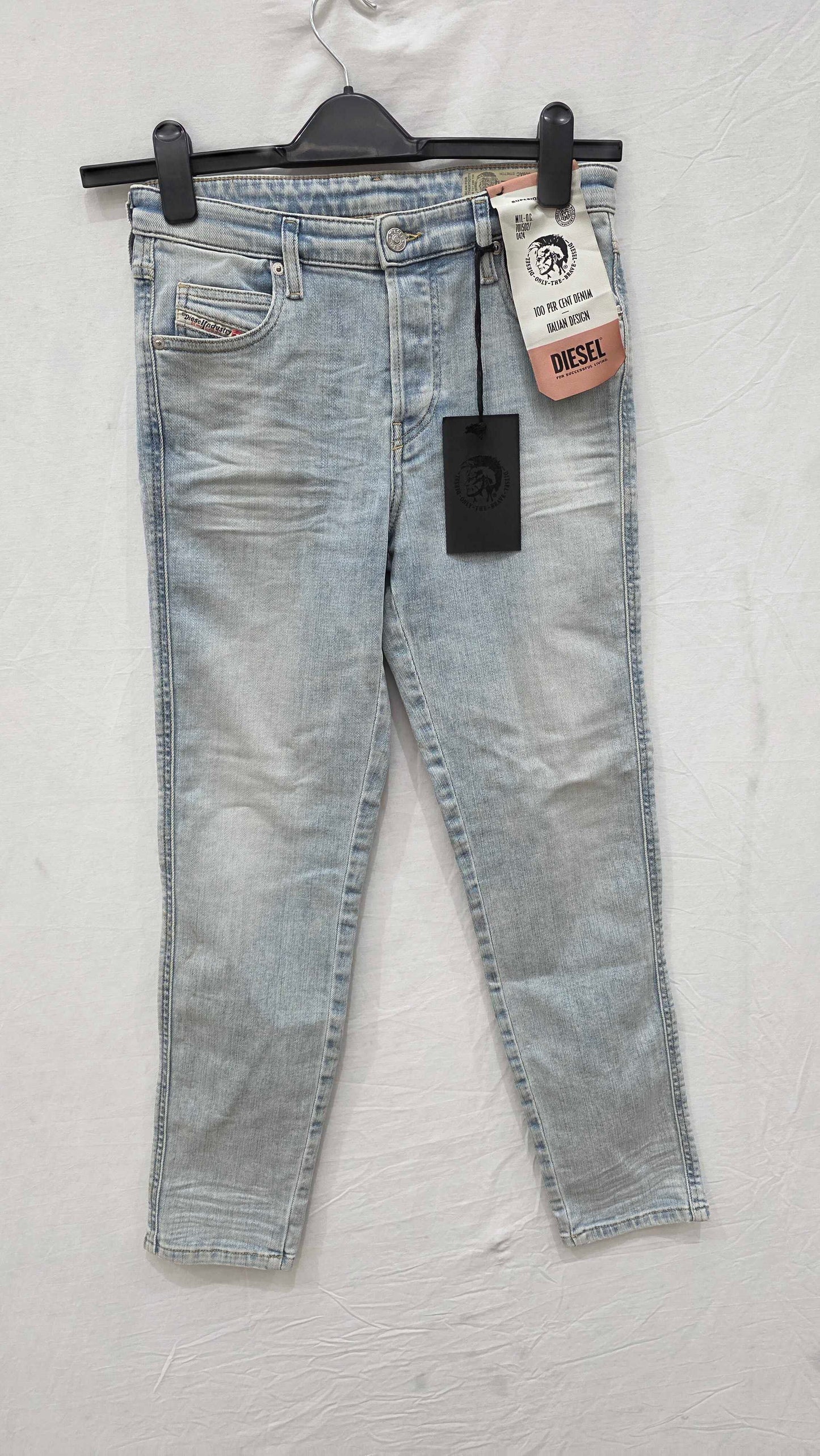 Diesel - Light Blue Babhila Stretch Skinny Jeans Size: 26X32