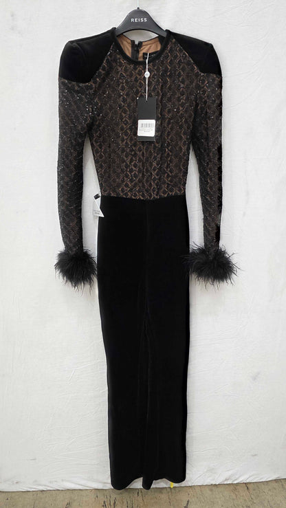 Nadine Merabi - Black Monique Jumpsuit Size: Xxs