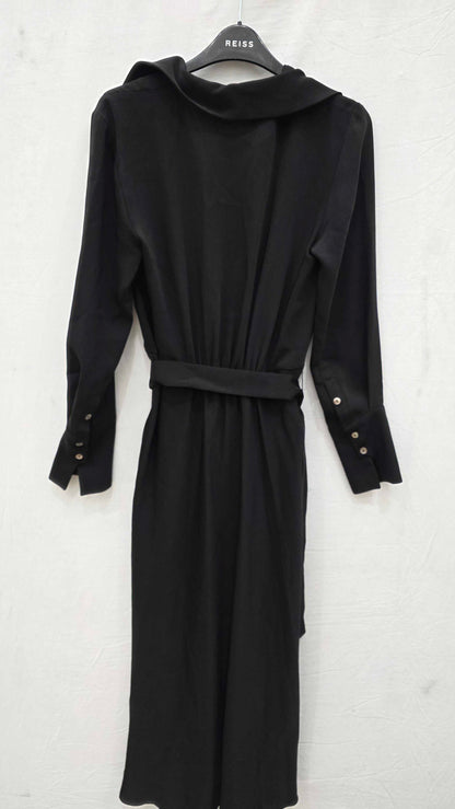 Mango - Black Buckle Flowy Dress Size: Small