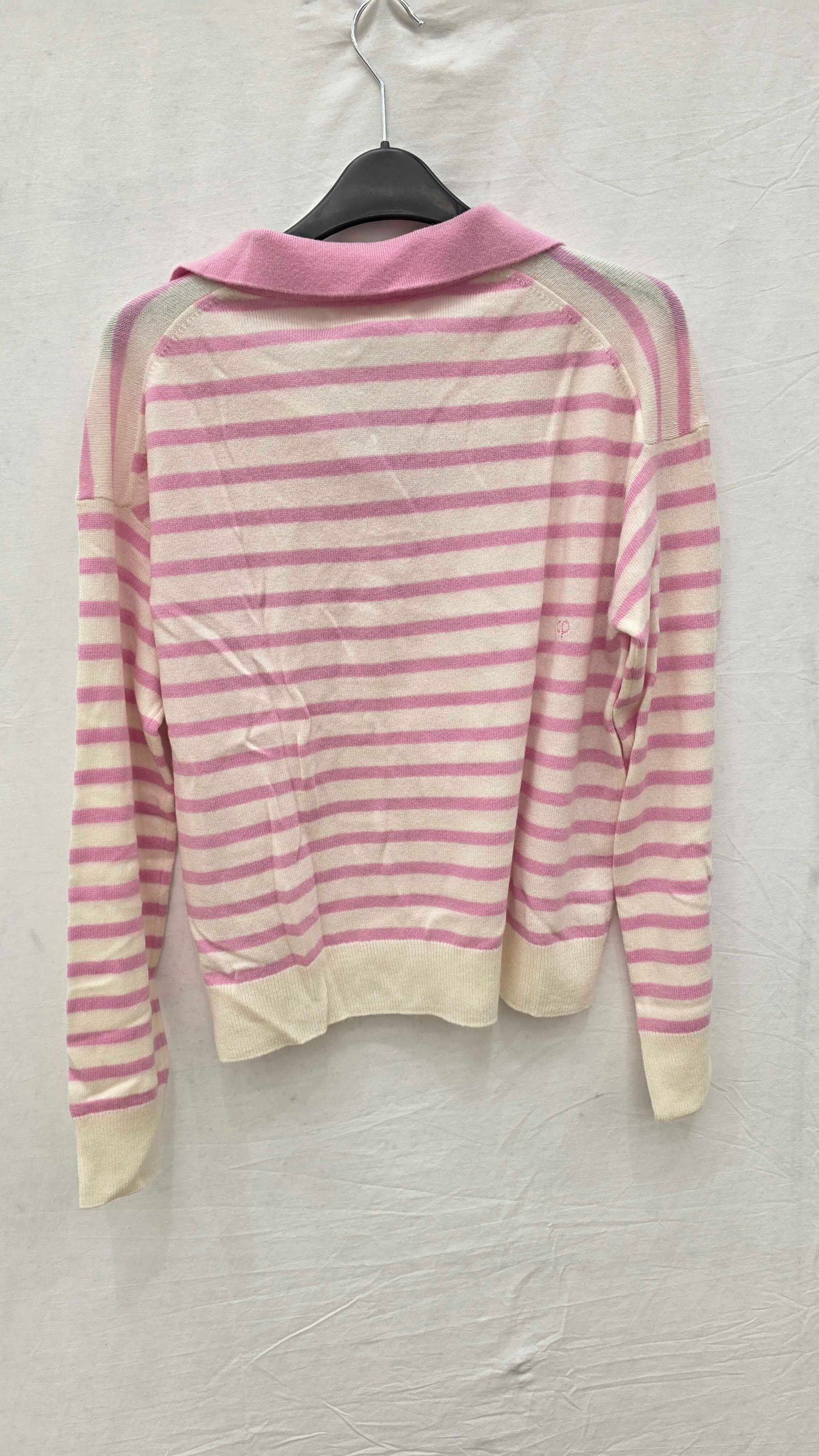 Chinti And Parker Multi-breton Striped Collar Sweater Size: Xs