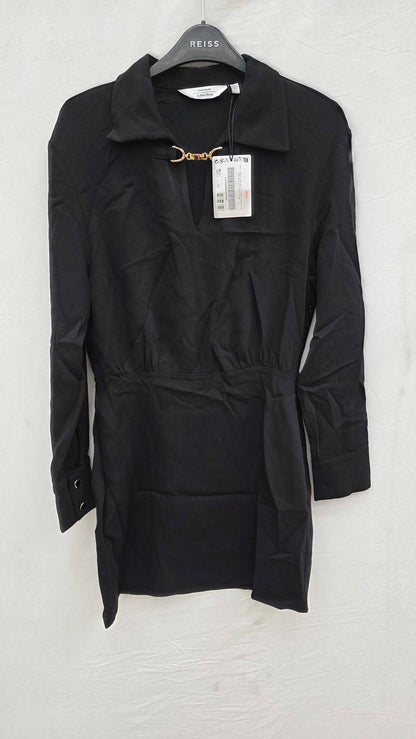 & Other Stories Black Straight Mini Dress Size: Uk 6