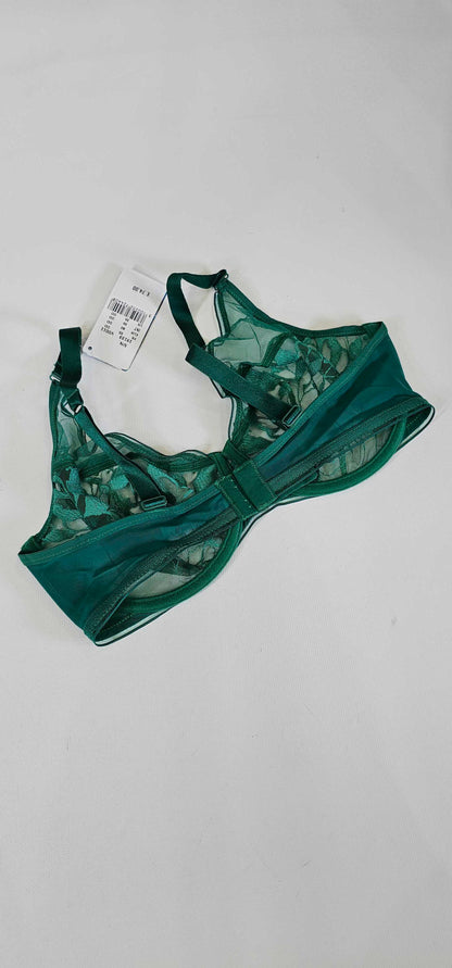 Calvin Klein - B10 Grey Heather Light Full Cup Lined Bralette - Grey Size: M / D Cup