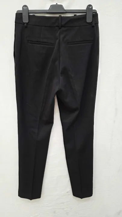 Reiss - Black Jess Slim Leg Trousers Size: Uk 8