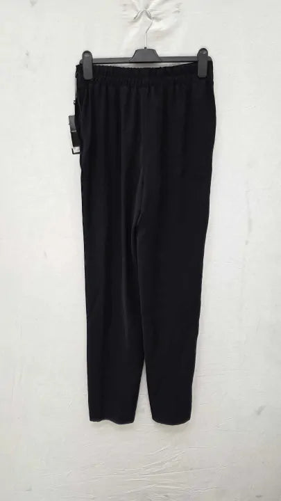 Emporio Armani Navy Wrap Waist Trousers Size: Uk 10