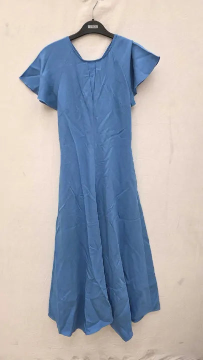 Reiss - Blue Eleni Cap Sleeve Occasion Dress Size: Uk 6