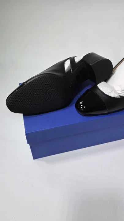 Stuart Weitzman - Black Sleek 50 Slingback Heeled Shoe Size: Uk 3