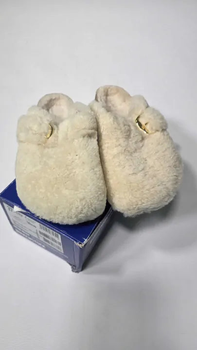 Birkenstock Boston Big Buckle Teddy Clogs Size: Uk 4.5
