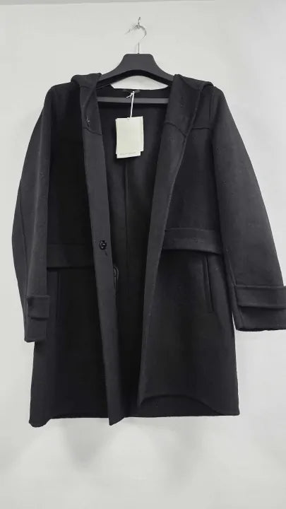 Cos - Black Orbiter Cashmere Coat - Black Size: Uk 12
