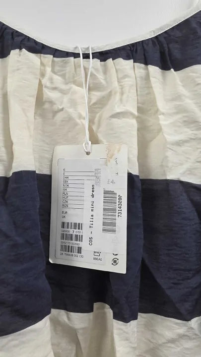 Cos Gathered Strappy Mini Dress Size: Eur 44