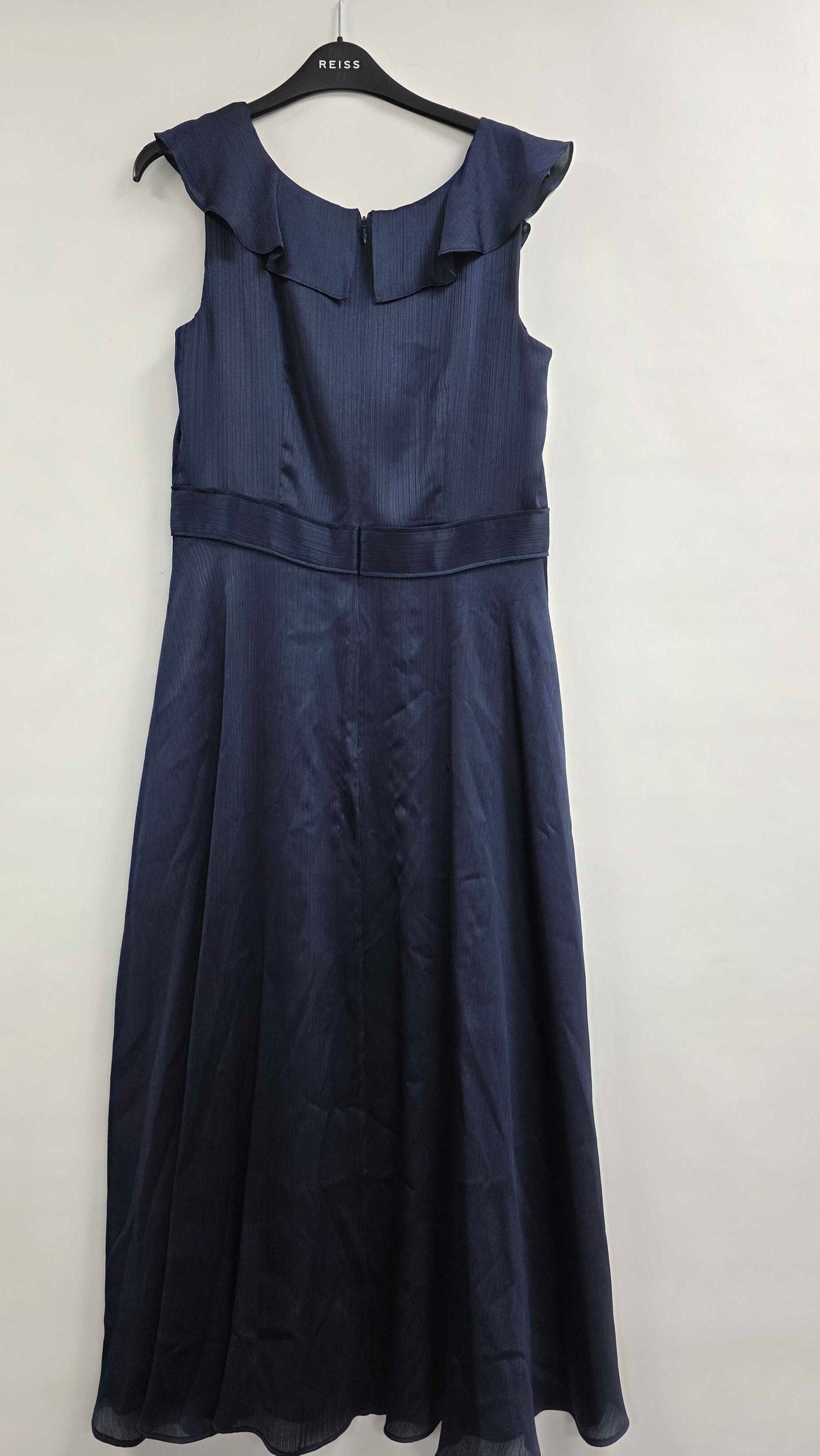 Hobbs London - Navy Romina Fit And Flare Midi Dress - Navy Size: Uk 10