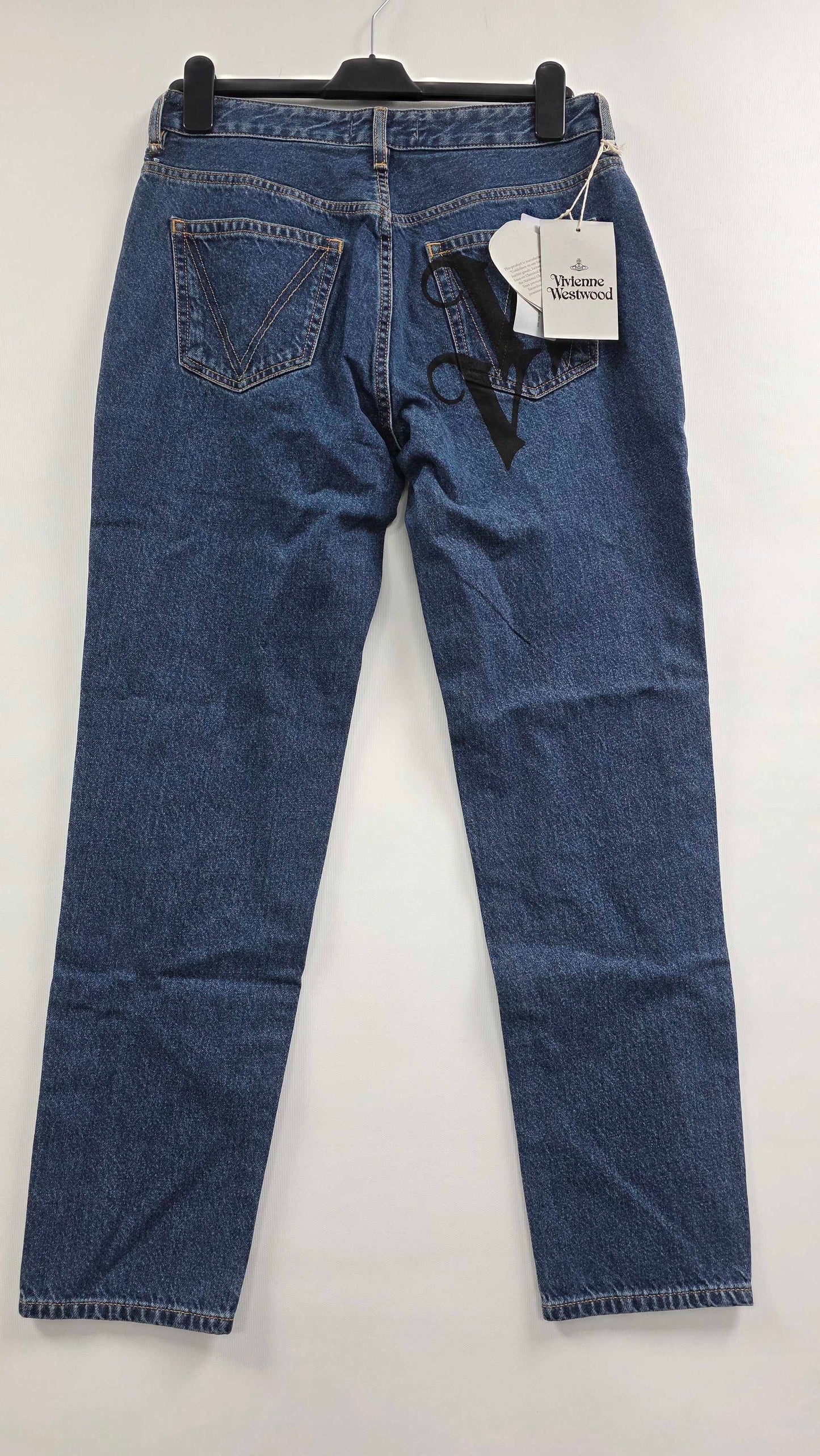 Vivienne Westwood - Blue Spray Vw Harris Jeans - Blue Size: 30