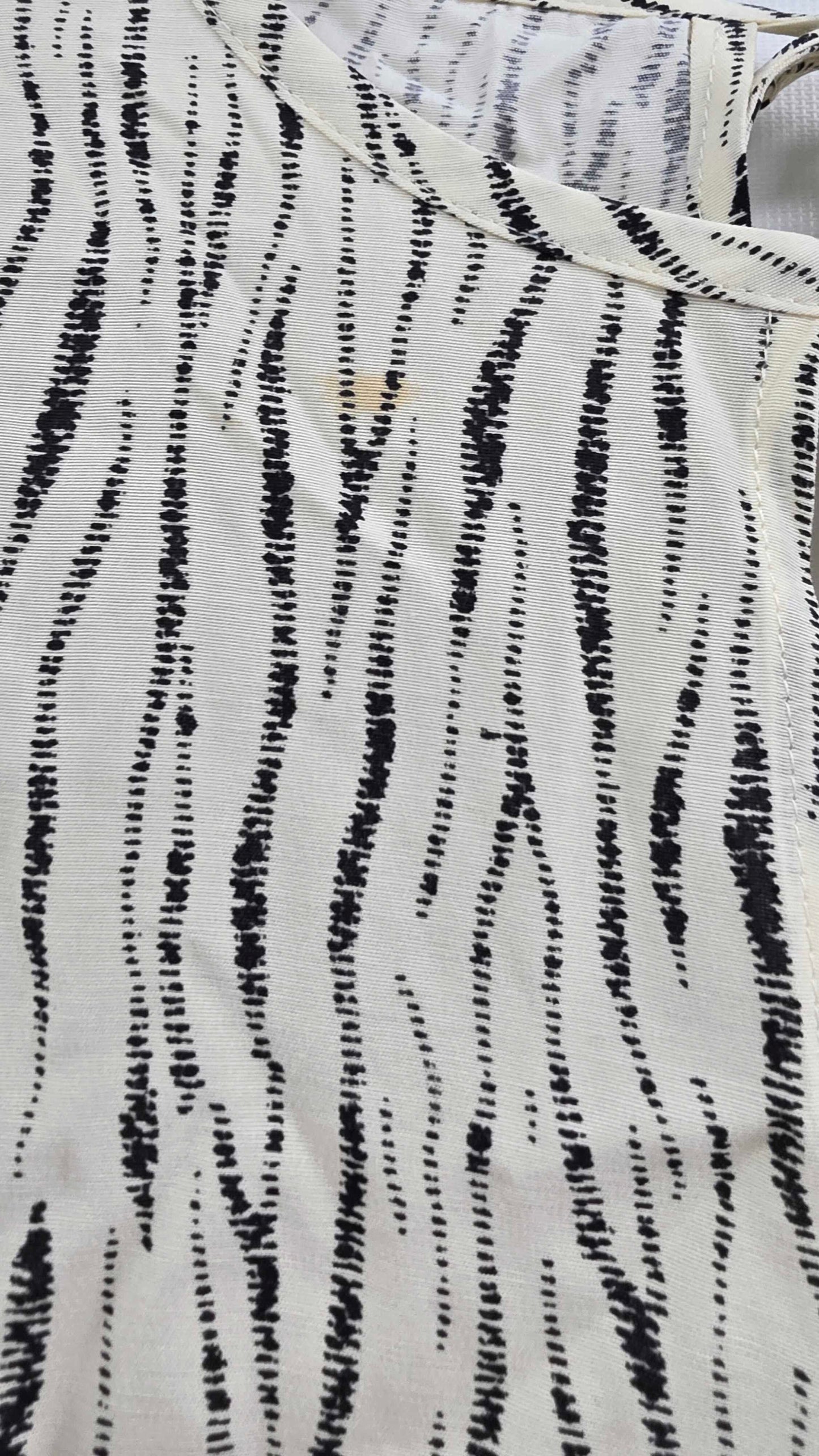 Whistles - Ivory Shibori Stripe Detail Blouse - Cream Size: Uk 14