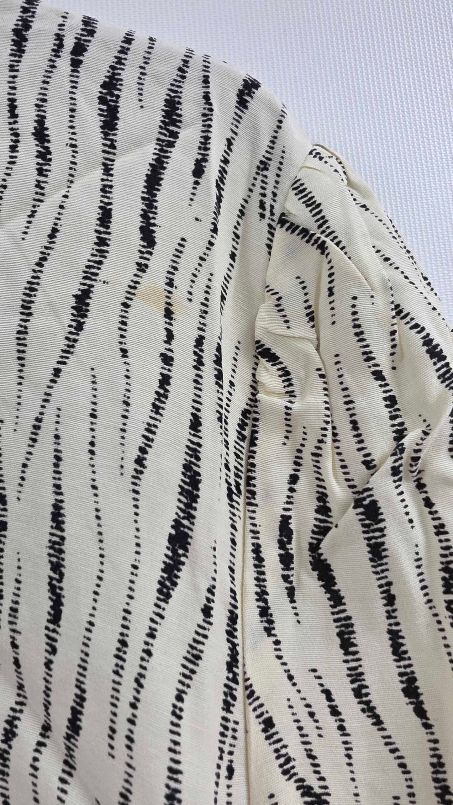 Whistles - Ivory Shibori Stripe Detail Blouse - Cream Size: Uk 14