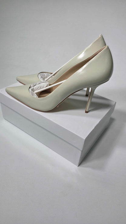Russell & Bromley - Women's Off White Heeled Shoe Pump - Cream Size: Uk 8