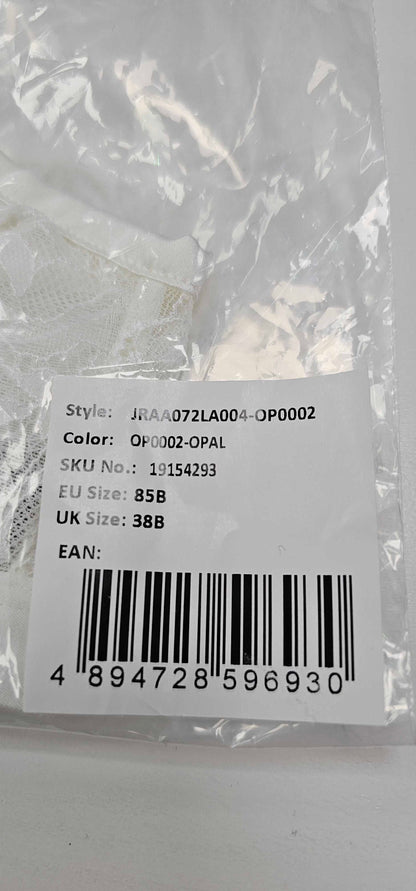 Janet Reger - Thea Curve Halter Neck Bralette White - White Size: 38B