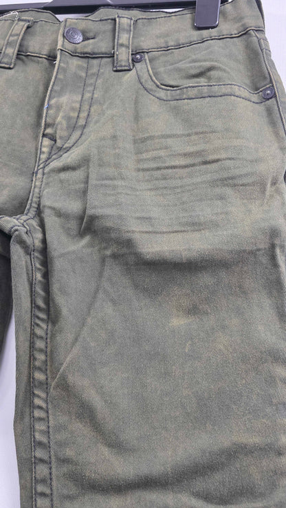 True Religion - Khaki Rocco Slim Fit Stretch Jeans - Green Size: 34