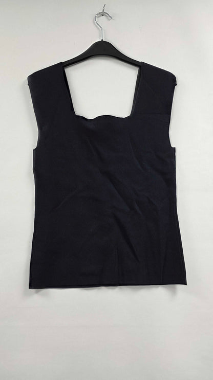Ted Baker - Navy Binkkii Square Neck Knitted Vest Top - Navy Size: Uk 12