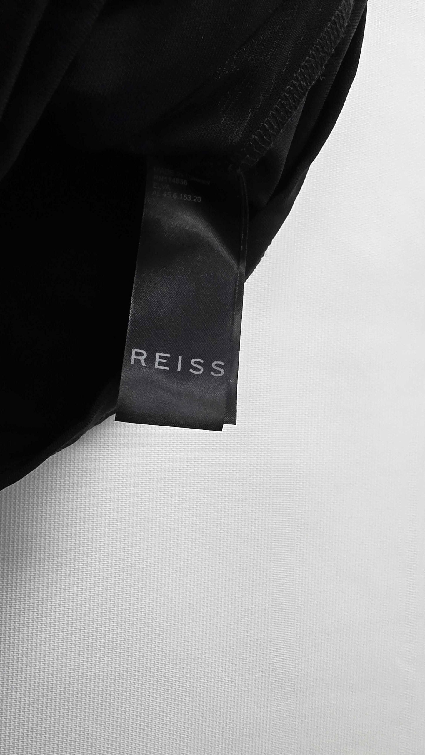 Reiss - Black Draped Layered Top - Black Size: Xs